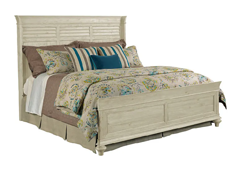 Kincaid 75-131 Weatherford Shelter Bed King Cornsilk Kincaid 75-131 Weatherford Shelter Bed King Cornsilk