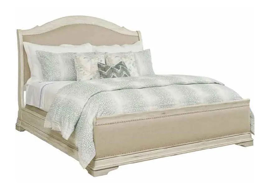 Kincaid 020-327P Selwyn Kelly Upholstered Sleigh California King Bed Complete Kincaid 020-327P Selwyn Kelly Upholstered Sleigh California King Bed Complete