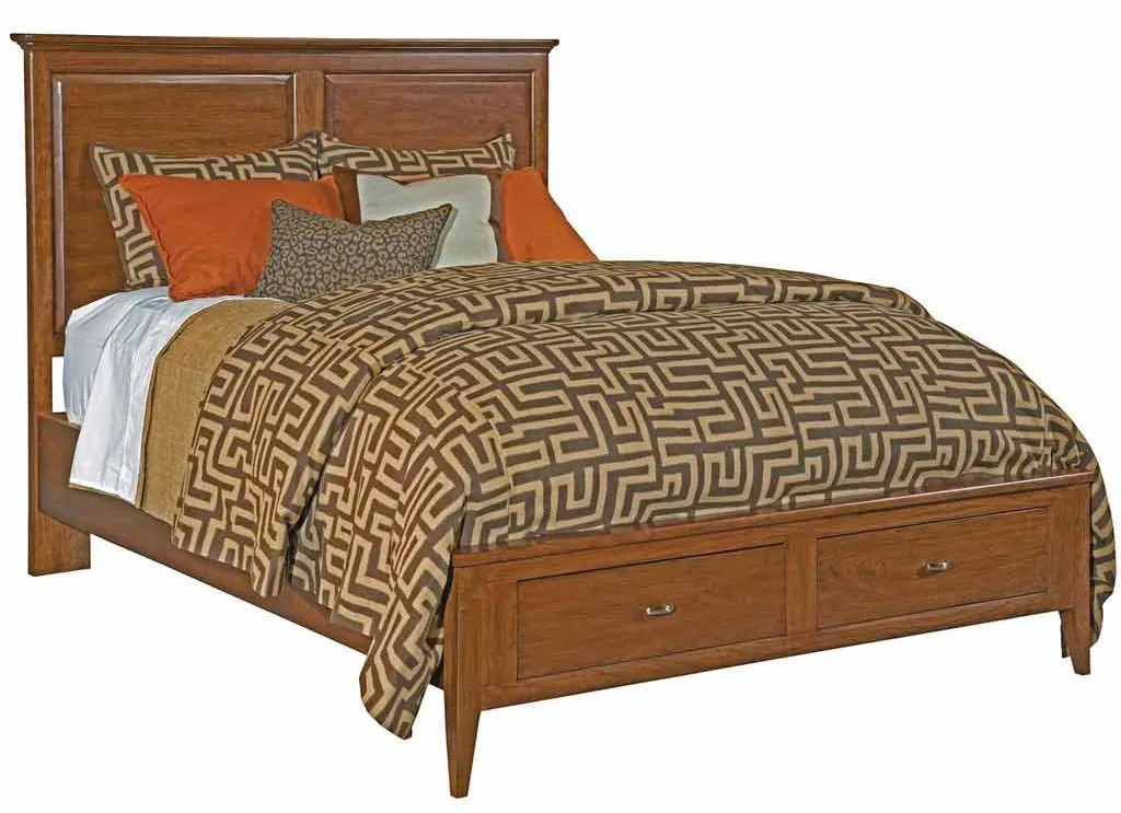Kincaid 63-135V Cherry Park Panel Bed Queen with storage Kincaid 63-135V Cherry Park Panel Bed Queen with storage