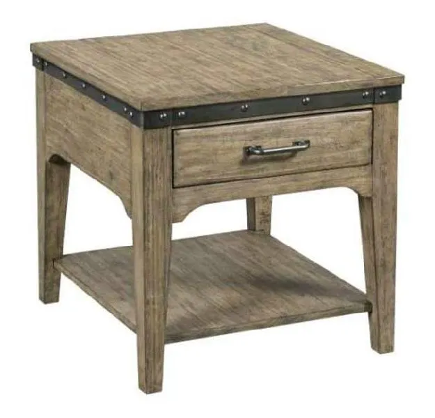 Kincaid 706-915S Plank Road Artisans Rectangular Drawer End Table