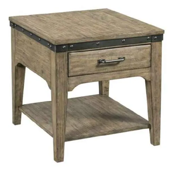 Kincaid 706-915S Plank Road Artisans Rectangular Drawer End Table Kincaid 706-915S Plank Road Artisans Rectangular Drawer End Table