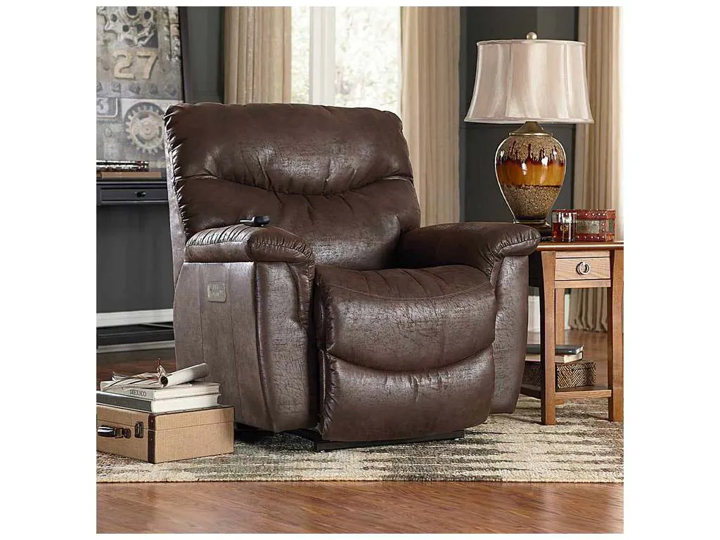 Lazboy 16X521  James Power Wall Recliner with Headrest and Lumbar
