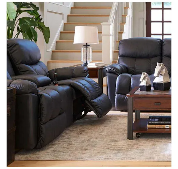 Lazboy U49766 Morrison Power Reclining Loveseat with Headrest and Console Lazboy U49766 Morrison Power Reclining Loveseat with Headrest and Console