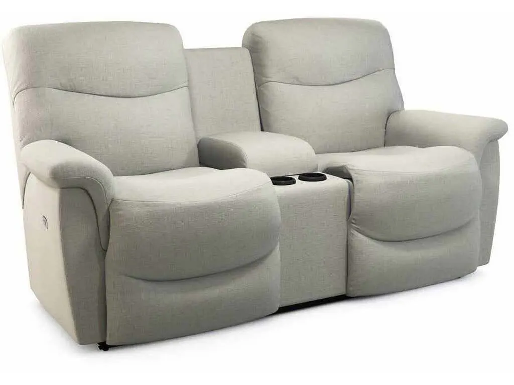 Lazboy 49P521  James Power Reclining Loveseat with Console