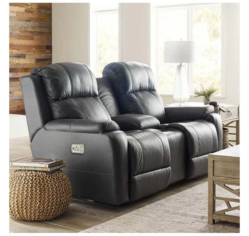Lazboy U49755 Dorian Power Reclining Loveseat with Headrest and Console Lazboy U49755 Dorian Power Reclining Loveseat with Headrest and Console