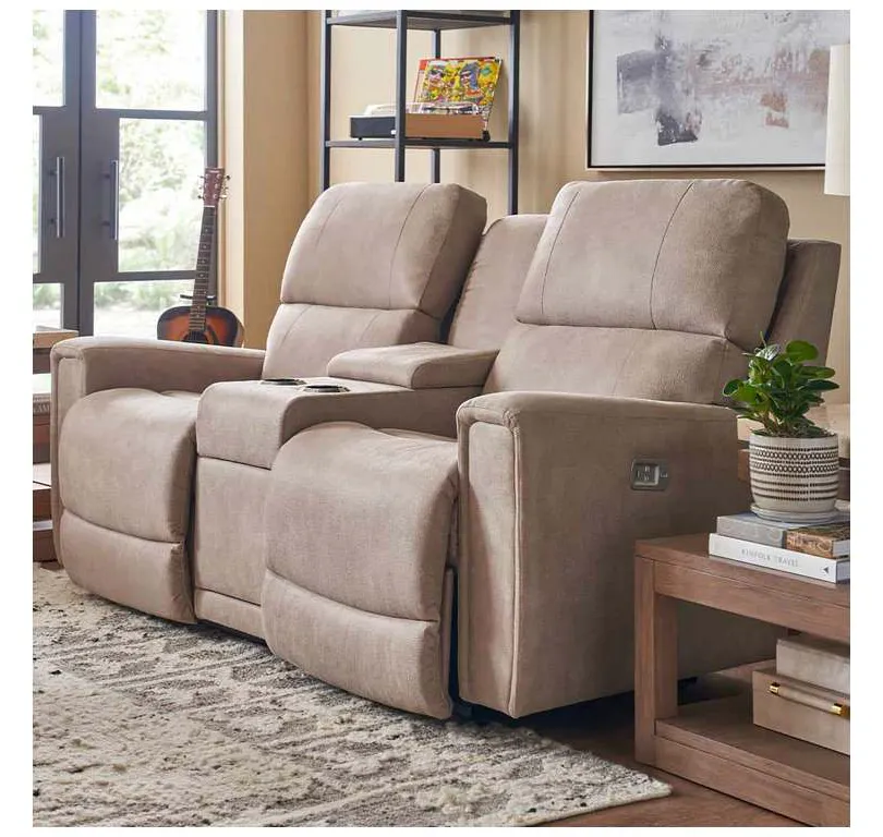 Lazboy U49757 Apollo Power Reclining Loveseat with Headrest and Console Lazboy U49757 Apollo Power Reclining Loveseat with Headrest and Console