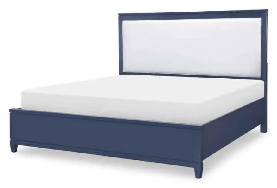 Legacy Classic 1162-4207K 1162-4206 1162-4216 1162-4903 Summerland Blue Finish Upholstered Bed CA King Legacy Classic 1162-4207K 1162-4206 1162-4216 1162-4903 Summerland Blue Finish Upholstered Bed CA King