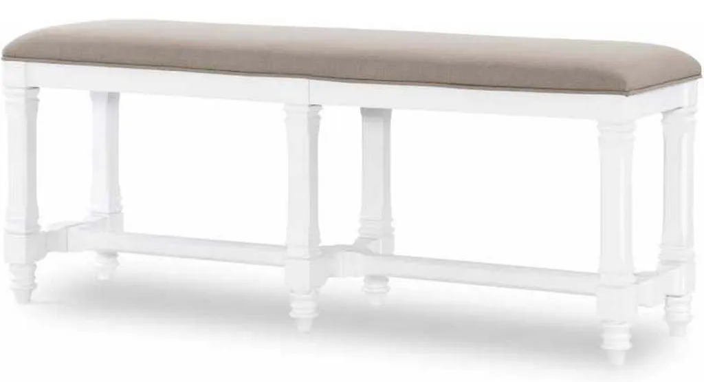 Legacy Classic 1374-745 Essex White Counter Height Dining Bench Legacy Classic 1374-745 Essex White Counter Height Dining Bench