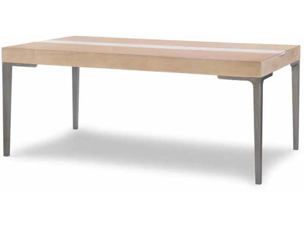 Legacy Classic 1500-120K Biscayne Leg Dining Table With Travertine Insert