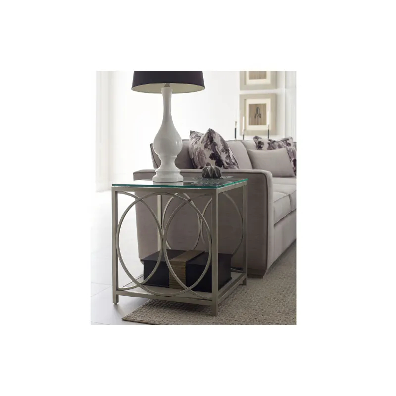 Rachael Ray Home 7200-505 Cinema Glass Top End Table