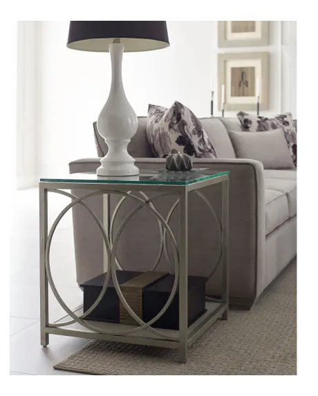 Rachael Ray Home 7200-505 Cinema Glass Top End Table Rachael Ray Home 7200-505 Cinema Glass Top End Table