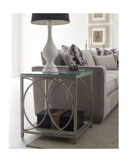 Rachael Ray Home 7200-505 Cinema Glass Top End Table Rachael Ray Home 7200-505 Cinema Glass Top End Table