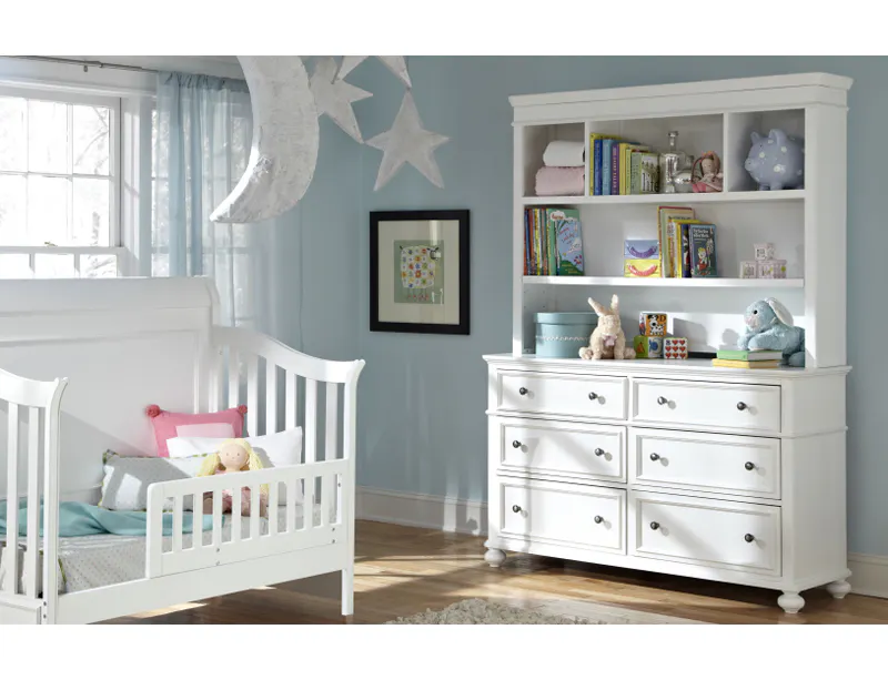 Legacy Classic Kids 2830-1100, 2830-7201 Madison Nursery Bookcase Hutch with Dresser Legacy Classic Kids 2830-1100, 2830-7201 Madison Nursery Bookcase Hutch with Dresser