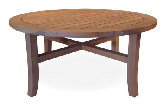 Lloyd Flanders 286441 Teak Round Conversation Table Lloyd Flanders 286441 Teak Round Conversation Table