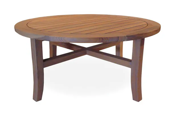 Lloyd Flanders 286441 Teak Round Conversation Table Lloyd Flanders 286441 Teak Round Conversation Table