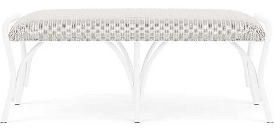 Lloyd Flanders 124327 All Seasons Settee Ottoman with Padded Seat Lloyd Flanders 124327 All Seasons Settee Ottoman with Padded Seat