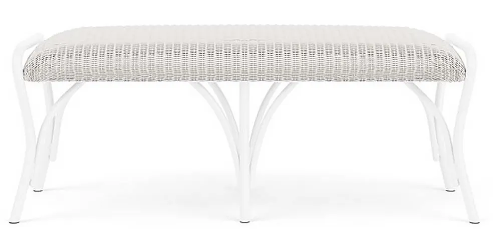 Lloyd Flanders 124327 All Seasons Settee Ottoman with Padded Seat Lloyd Flanders 124327 All Seasons Settee Ottoman with Padded Seat