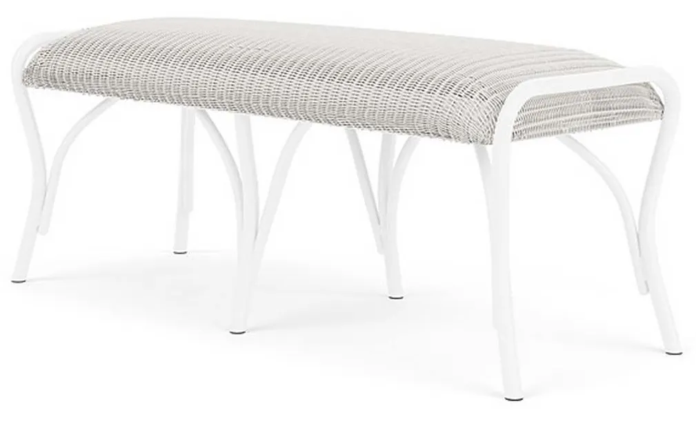 Lloyd Flanders 124327 All Seasons Settee Ottoman with Padded Seat Lloyd Flanders 124327 All Seasons Settee Ottoman with Padded Seat
