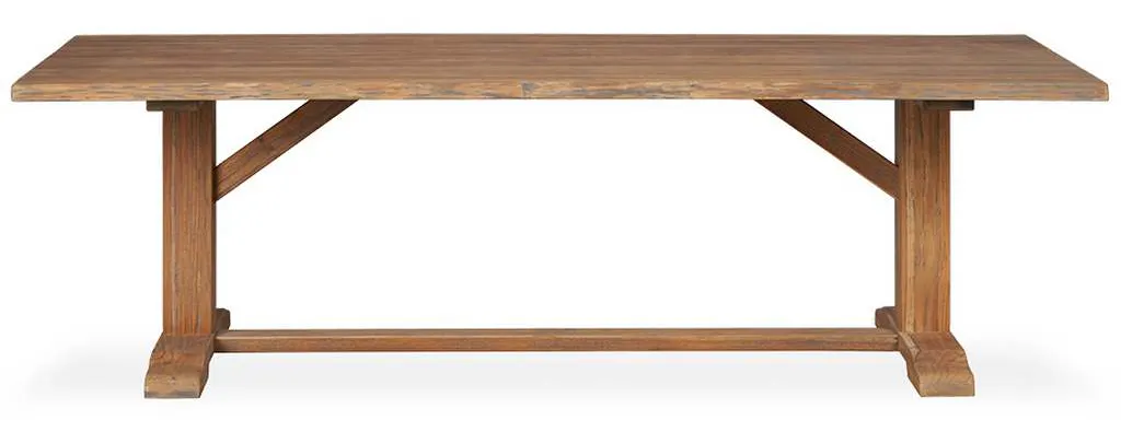 Lloyd Flanders 286097 Teak 99 Inch Rectangular Live Edge Dining Table Lloyd Flanders 286097 Teak 99 Inch Rectangular Live Edge Dining Table