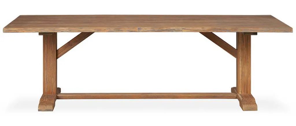 Lloyd Flanders 286097 Teak 99 Inch Rectangular Live Edge Dining Table Lloyd Flanders 286097 Teak 99 Inch Rectangular Live Edge Dining Table
