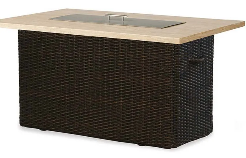 Lloyd Flanders 298098 Mesa 52 Inch Rectangular Fire Table Lloyd Flanders 298098 Mesa 52 Inch Rectangular Fire Table