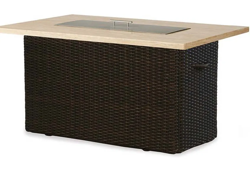 Lloyd Flanders 298098 Mesa 52 Inch Rectangular Fire Table Lloyd Flanders 298098 Mesa 52 Inch Rectangular Fire Table
