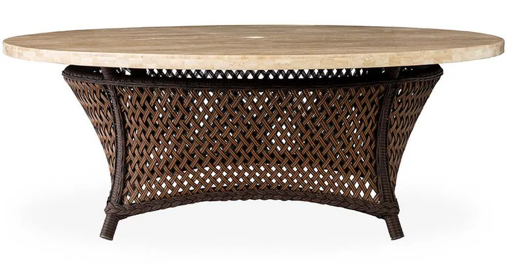 Lloyd Flanders 71941 Grand Traverse 48 Inch Rd Umb Chat Table Lloyd Flanders 71941 Grand Traverse 48 Inch Rd Umb Chat Table
