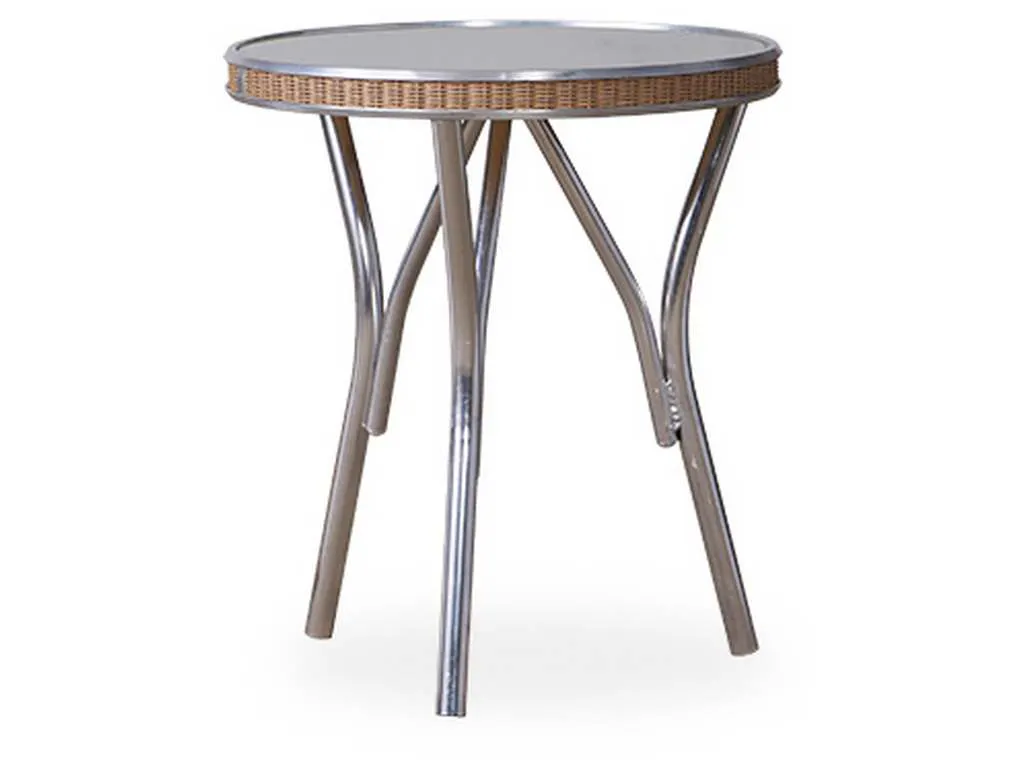 Lloyd Flanders 124043 All Seasons Round End Table with Reversible Glass