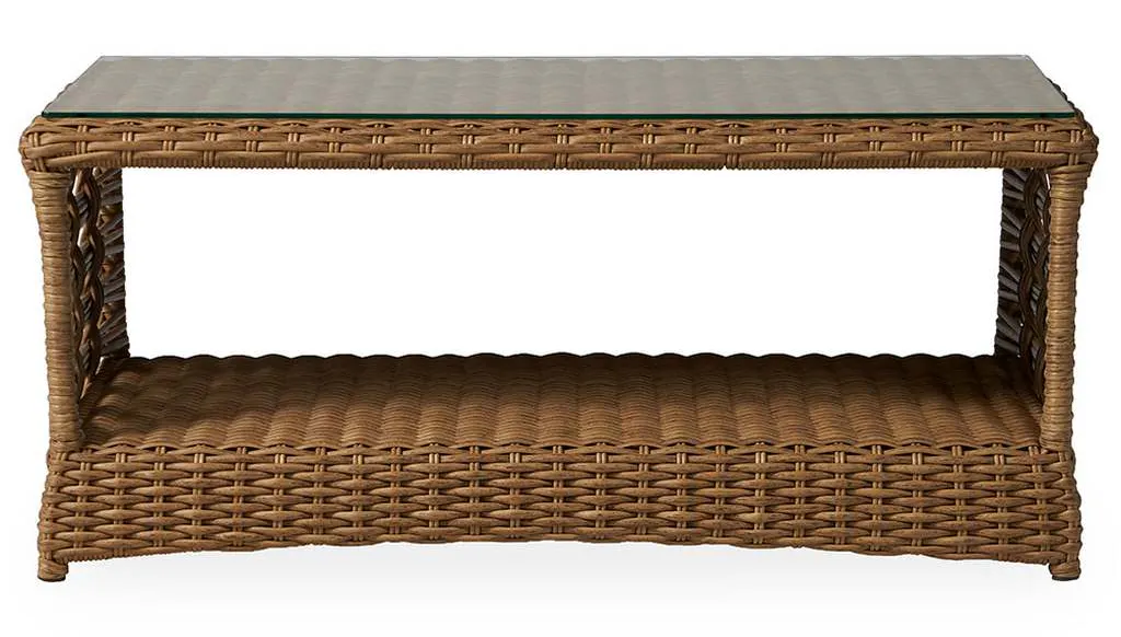 Lloyd Flanders 331044 Magnolia 43 Inch Rectangular Cocktail Table Lloyd Flanders 331044 Magnolia 43 Inch Rectangular Cocktail Table