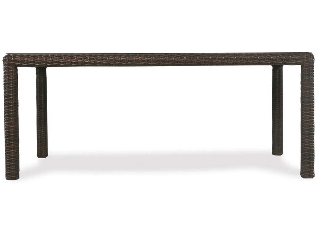 Lloyd Flanders 298072 Mesa 72 Inch Rectangular Umbrella Dining Table