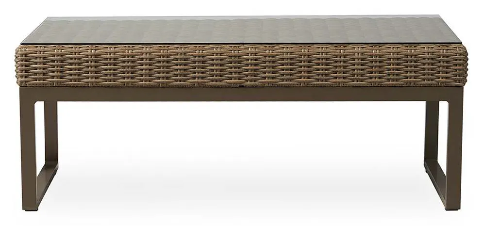 Lloyd Flanders 475044 Milan 48 and a half Inch Rectangular Cocktail Table Lloyd Flanders 475044 Milan 48 and a half Inch Rectangular Cocktail Table