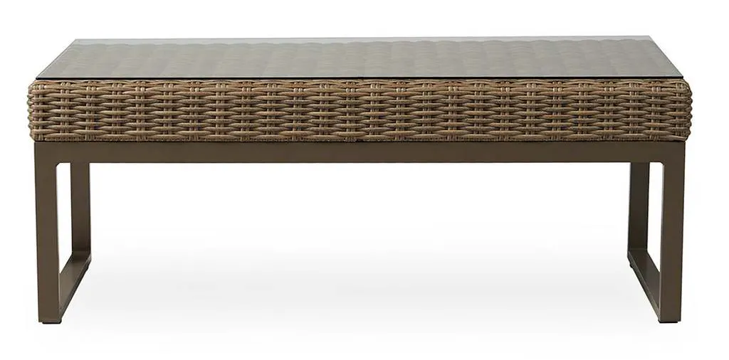Lloyd Flanders 475044 Milan 48 and a half Inch Rectangular Cocktail Table Lloyd Flanders 475044 Milan 48 and a half Inch Rectangular Cocktail Table