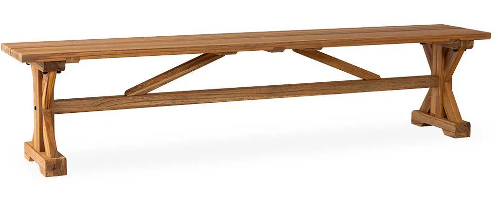 Lloyd Flanders 286127 Teak 79 Inch Dining Bench Lloyd Flanders 286127 Teak 79 Inch Dining Bench