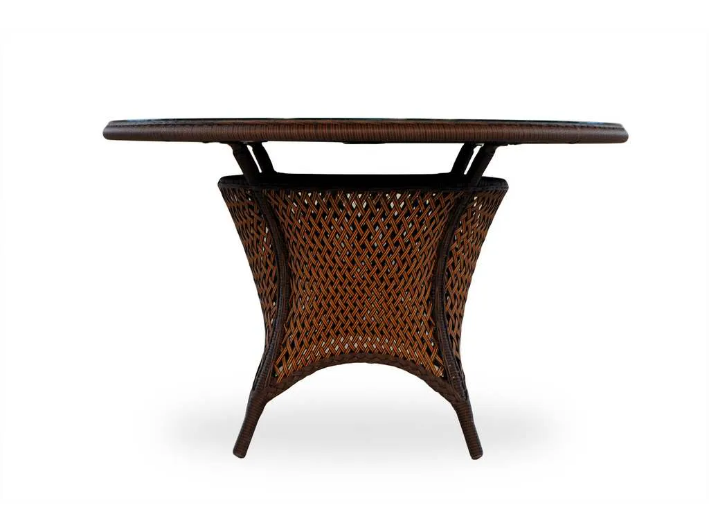 Lloyd Flanders 71048 Grand Traverse 48 Inch Round Umbrella Dining Table