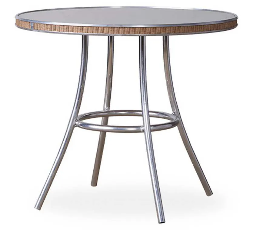 Lloyd Flanders 124032 All Seasons 33 Inch Round Bistro Table with Reversible Glass Lloyd Flanders 124032 All Seasons 33 Inch Round Bistro Table with Reversible Glass