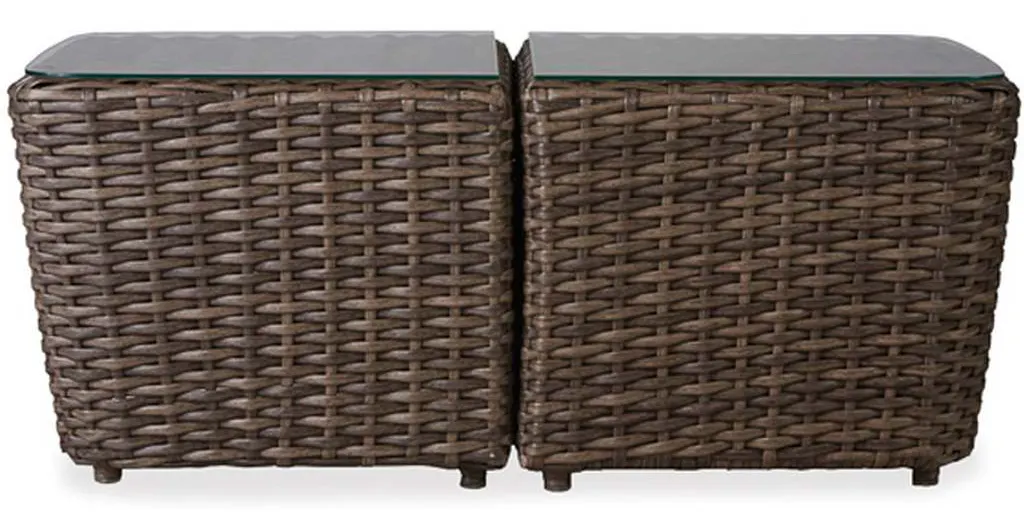 Lloyd Flanders 241045 Largo 2pc 22 Inch Rectangular Bunching Accent Table Lloyd Flanders 241045 Largo 2pc 22 Inch Rectangular Bunching Accent Table