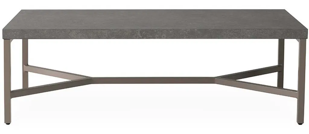 Lloyd Flanders 486344 Universal Accessories Rectangular Cocktail Table with Matte Taupe frame Lloyd Flanders 486344 Universal Accessories Rectangular Cocktail Table with Matte Taupe frame