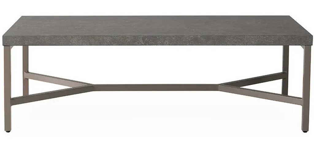 Lloyd Flanders 486344 Universal Accessories Rectangular Cocktail Table with Matte Taupe frame Lloyd Flanders 486344 Universal Accessories Rectangular Cocktail Table with Matte Taupe frame