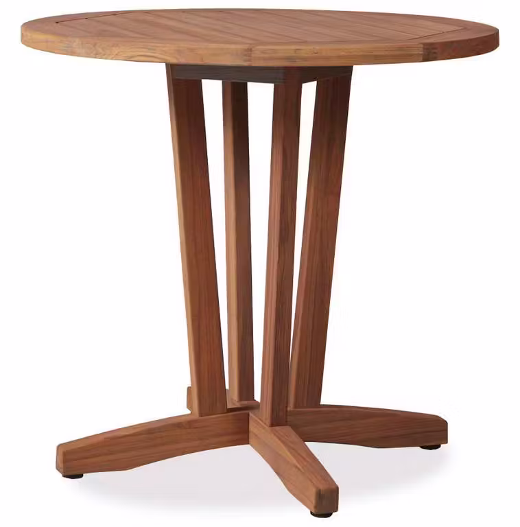 Lloyd Flanders 286136 Teak 30 Inch Round Bistro Table Lloyd Flanders 286136 Teak 30 Inch Round Bistro Table