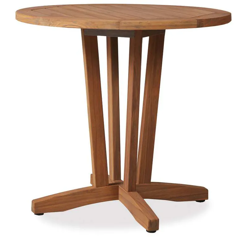 Lloyd Flanders 286136 Teak 30 Inch Round Bistro Table Lloyd Flanders 286136 Teak 30 Inch Round Bistro Table
