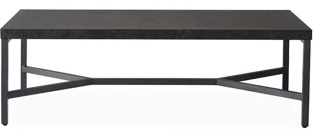 Lloyd Flanders 486444 Universal Accessories Rectangular Cocktail Table with Matte Anthracite Lloyd Flanders 486444 Universal Accessories Rectangular Cocktail Table with Matte Anthracite