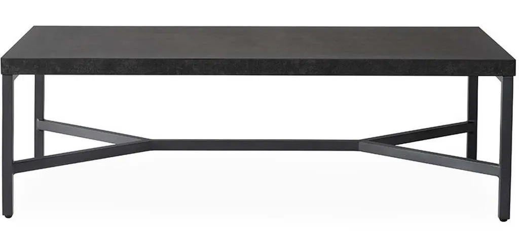 Lloyd Flanders 486444 Universal Accessories Rectangular Cocktail Table with Matte Anthracite Lloyd Flanders 486444 Universal Accessories Rectangular Cocktail Table with Matte Anthracite