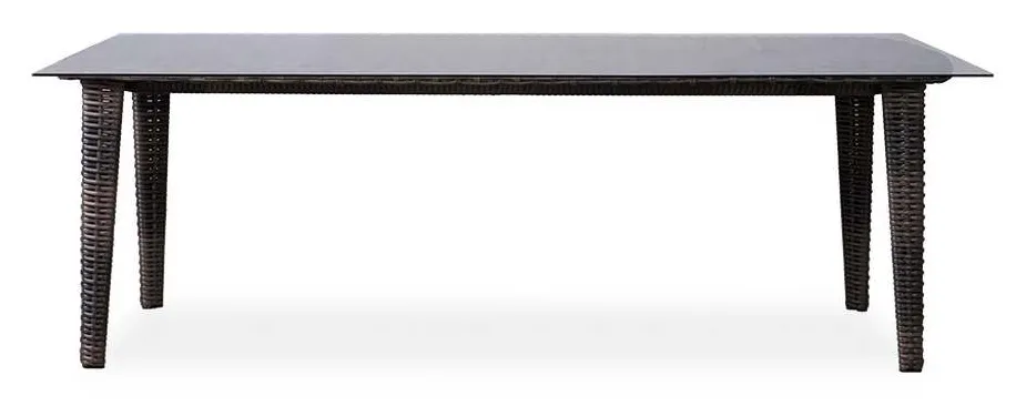 Lloyd Flanders 241086 Largo 86 Inch Rectangular Umbrella Dining Table Lloyd Flanders 241086 Largo 86 Inch Rectangular Umbrella Dining Table