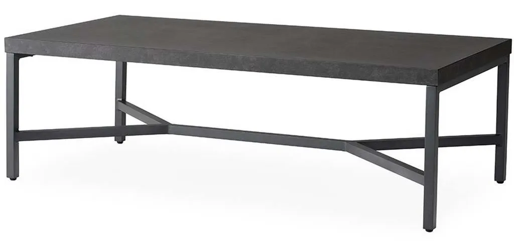 Lloyd Flanders 486444 Universal Accessories Rectangular Cocktail Table with Matte Anthracite Lloyd Flanders 486444 Universal Accessories Rectangular Cocktail Table with Matte Anthracite