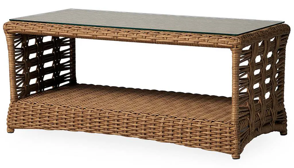 Lloyd Flanders 331044 Magnolia 43 Inch Rectangular Cocktail Table Lloyd Flanders 331044 Magnolia 43 Inch Rectangular Cocktail Table