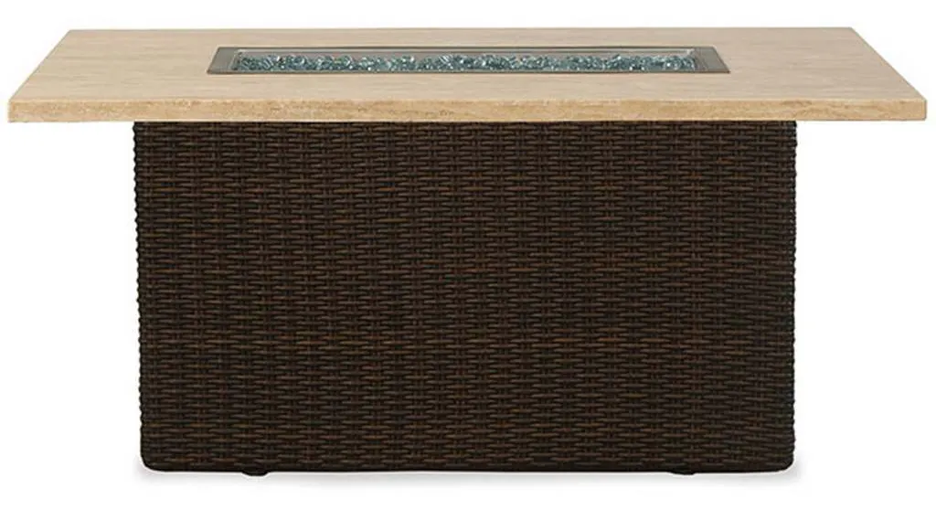 Lloyd Flanders 298098 Mesa 52 Inch Rectangular Fire Table Lloyd Flanders 298098 Mesa 52 Inch Rectangular Fire Table