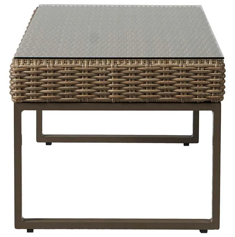 Lloyd Flanders 475044 Milan 48 and a half Inch Rectangular Cocktail Table Lloyd Flanders 475044 Milan 48 and a half Inch Rectangular Cocktail Table