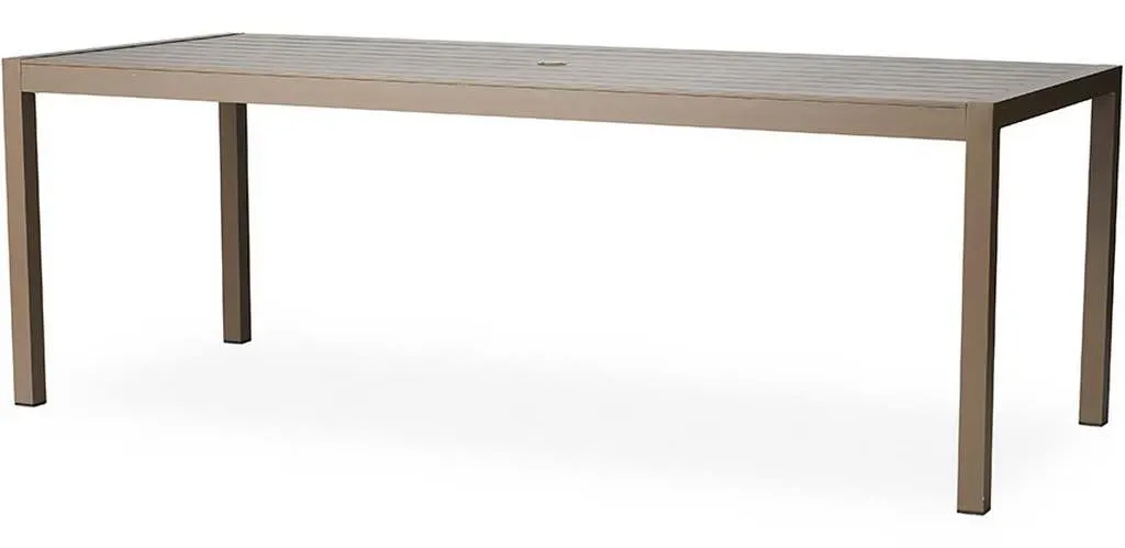 Lloyd Flanders 475086 Milan 87 Inch Rectangular Umbrella Dining Table Lloyd Flanders 475086 Milan 87 Inch Rectangular Umbrella Dining Table