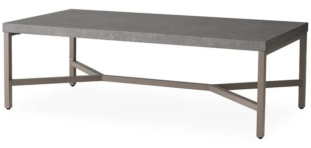 Lloyd Flanders 486344 Universal Accessories Rectangular Cocktail Table with Matte Taupe frame Lloyd Flanders 486344 Universal Accessories Rectangular Cocktail Table with Matte Taupe frame