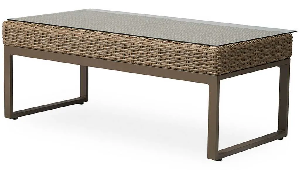 Lloyd Flanders 475044 Milan 48 and a half Inch Rectangular Cocktail Table Lloyd Flanders 475044 Milan 48 and a half Inch Rectangular Cocktail Table